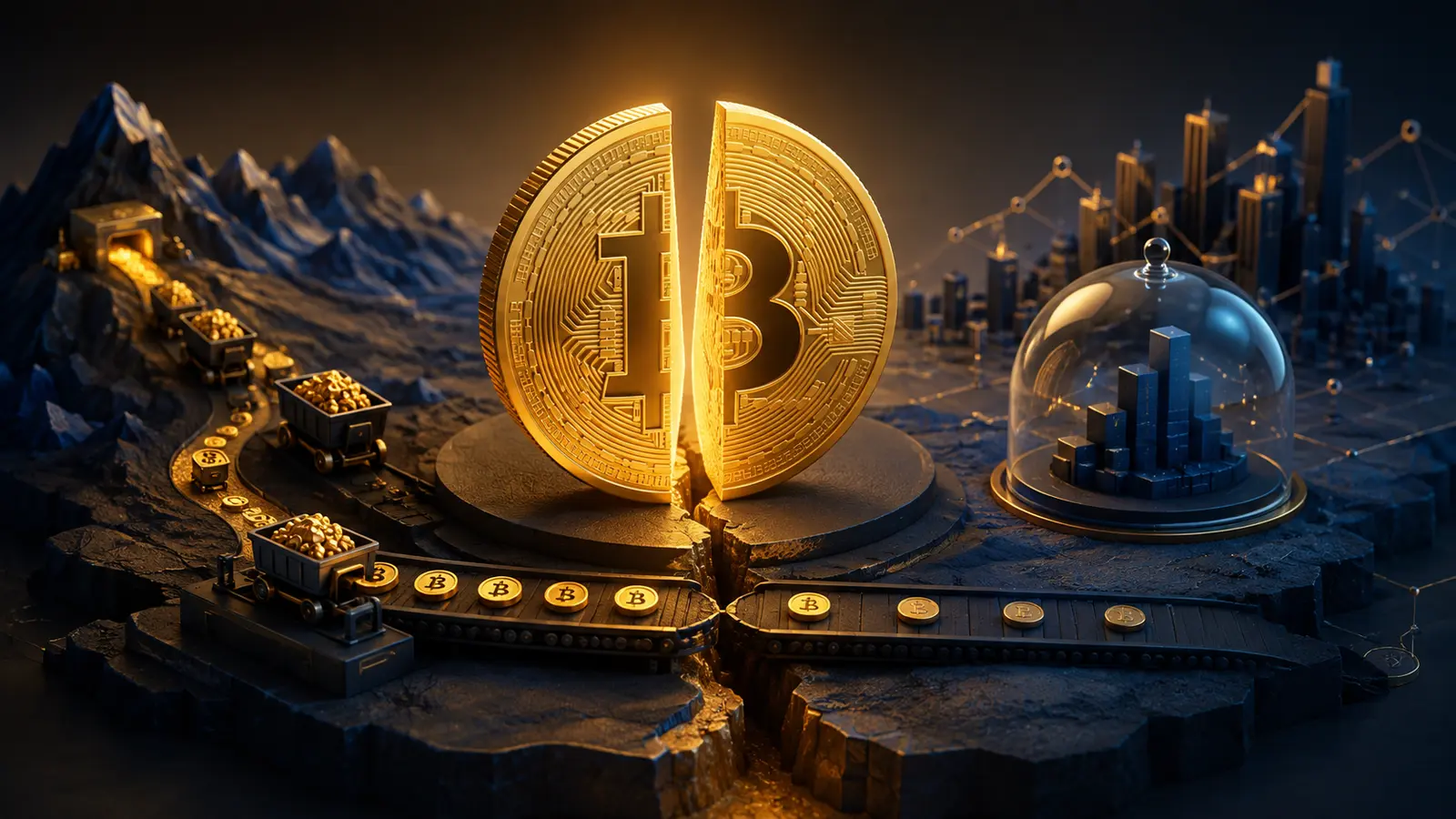 Conceptual market illustration for Bitcoin Halving: Why One Scheduled Event Gets So Much Attention