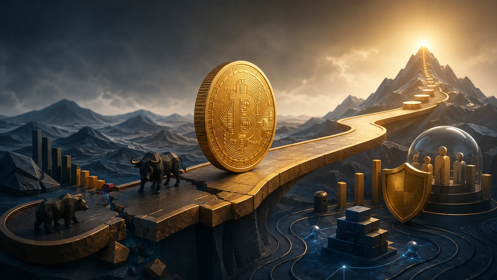 Conceptual market illustration for Can Bitcoin Really Reach One Million Dollars?