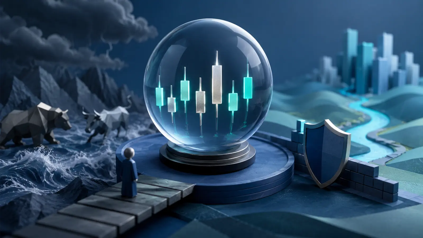 Conceptual market illustration for Candlestick Patterns in Forex Trading: How to Read the Market’s Clues