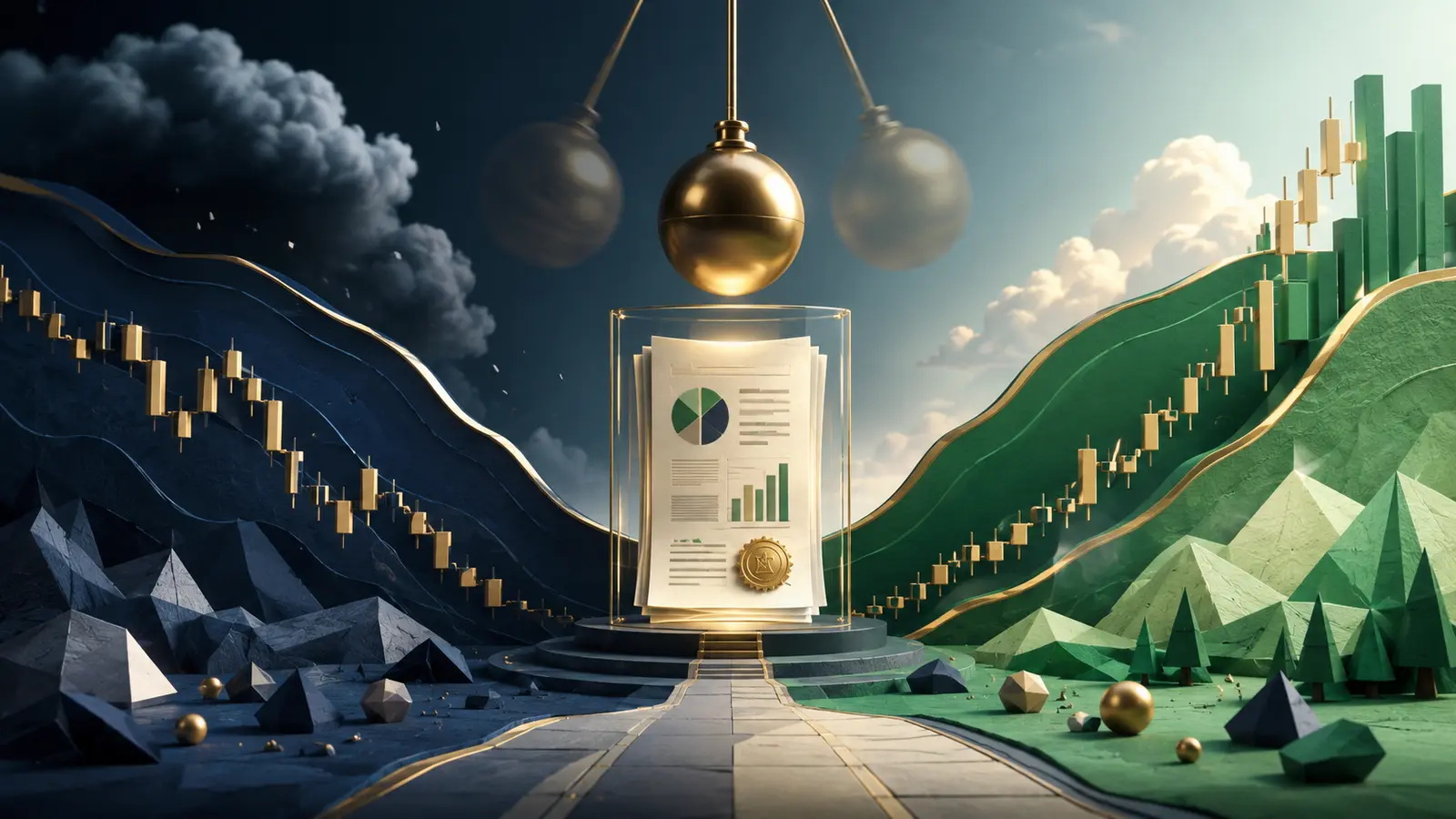 Conceptual market illustration for Earnings Reports: Why One Quarterly Update Can Move a Stock
