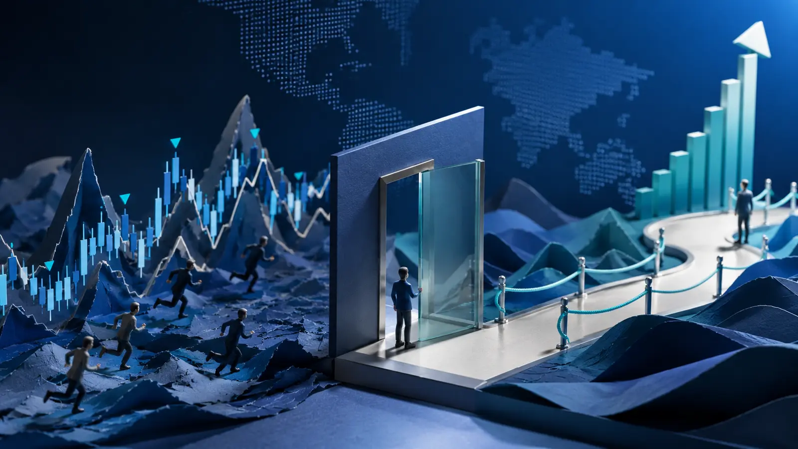 Conceptual market illustration for Forex Breakout Strategies: How to Trade Breakouts Without Chasing Every Move