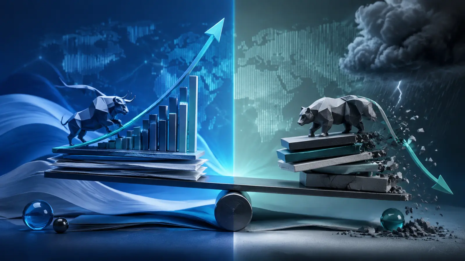 Conceptual market illustration for How Leverage and Margin Work in Forex Trading: The Upside, the Risk, and the Fine Print