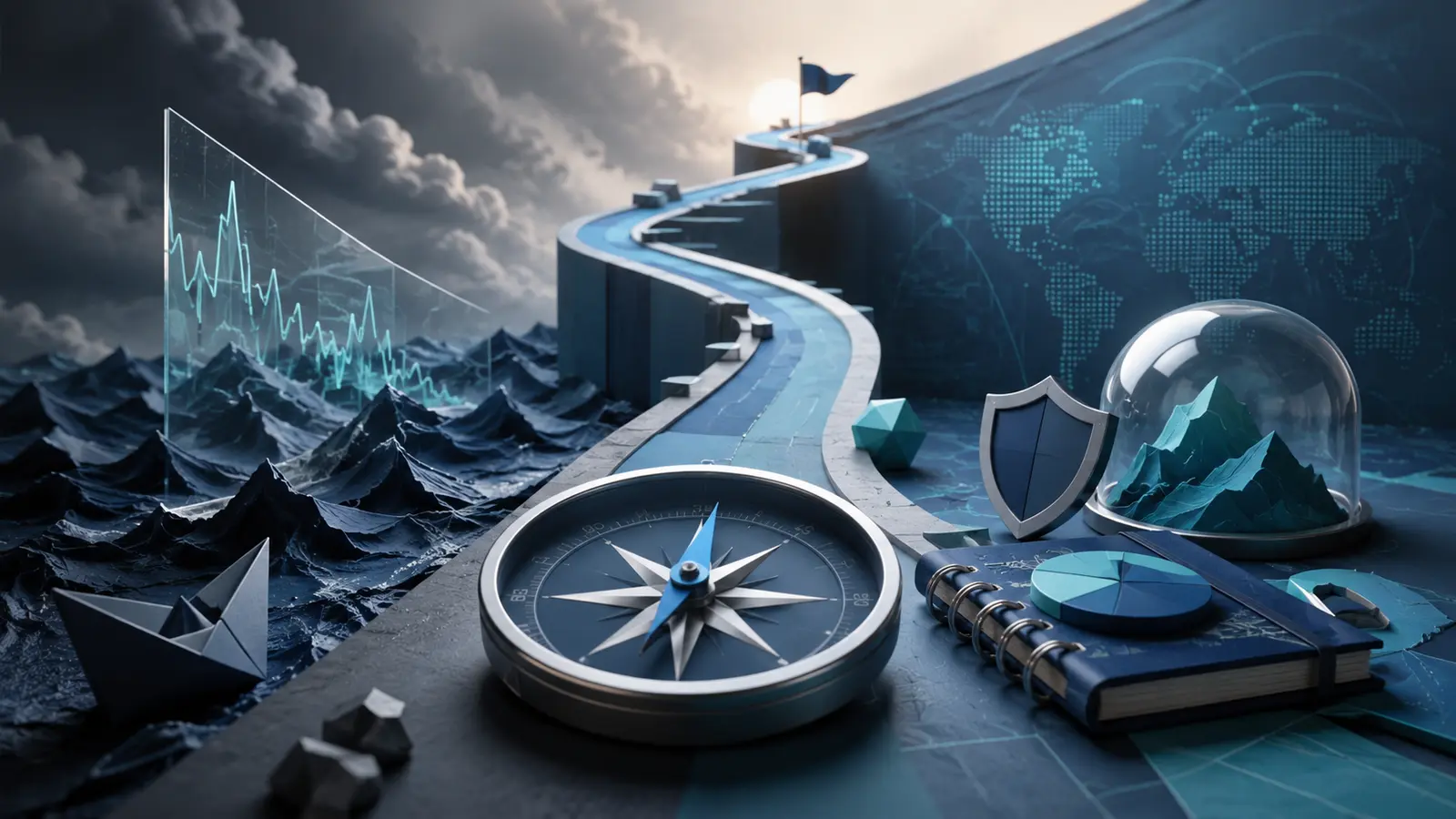 Conceptual market illustration for How to Build a Forex Trading Plan You Can Actually Follow