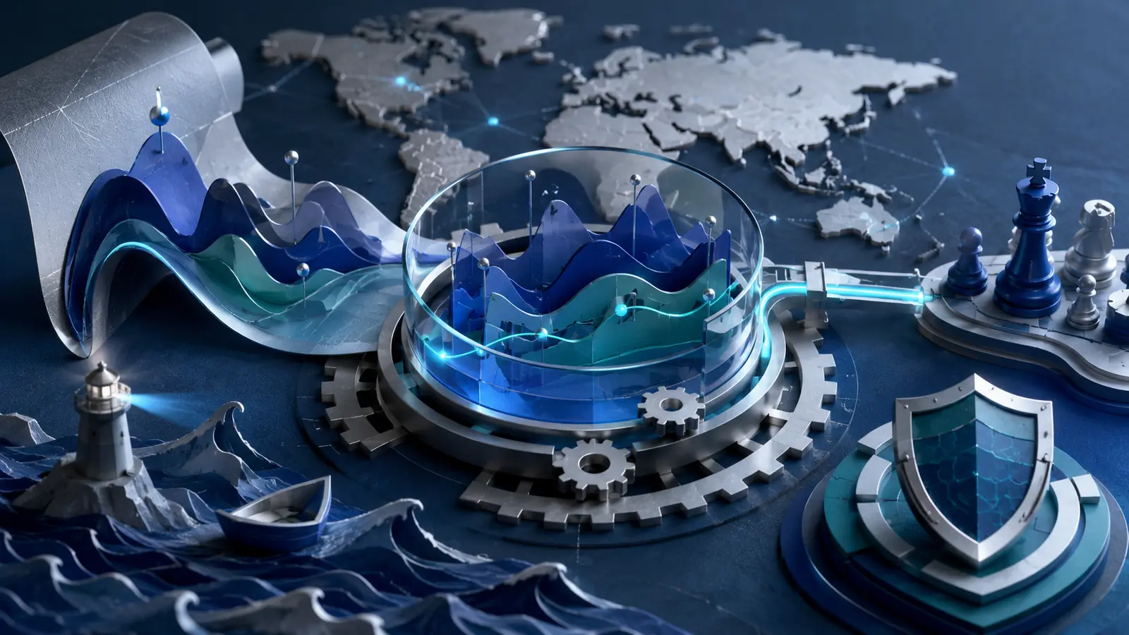 Conceptual market illustration for ICT Trading Strategy in Forex: What It Means and How Traders Use It