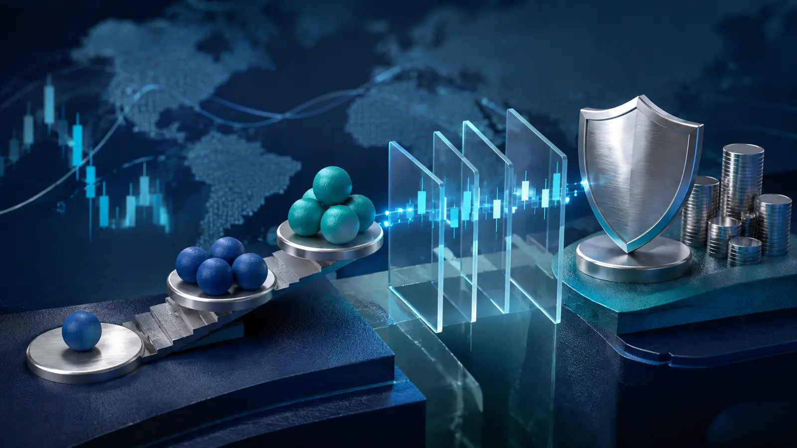 Conceptual market illustration for Pips, Lots, and Spreads in Forex: The Basics Traders Actually Use