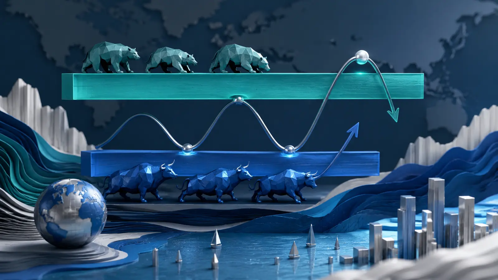 Conceptual market illustration for Supply and Demand Strategy in Forex: How to Read Price Around Key Zones